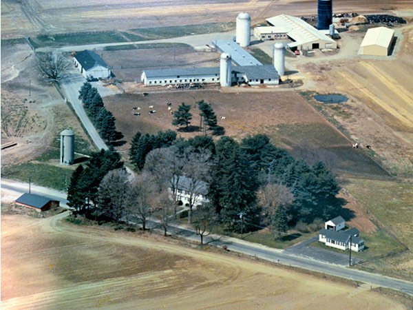 8/14Sunny Valley Farm, 1973. Miling 200 cows and 150 head of replacements and dry cows.  USED BY PERMISSION OF THE NATURE CONSERVANCY-SUNNY VALLEY
